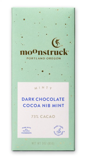 Dark chocolate cocoa nib mint