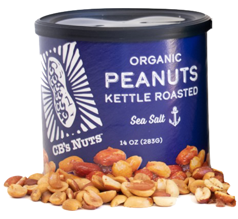 Kettle roasted peanuts · sea salt